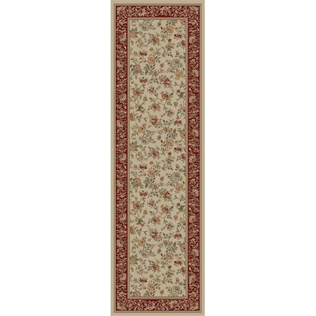 Concord Global Trading Area Rugs, 2 Ft. 7 In. X 4 Ft. 1 In. Ankara Floral Garden - Ivory 62223